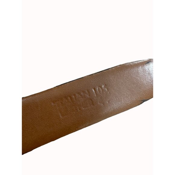 Gucci unisex brown black interchangeable leather belt 105/44 SKU 6629 - Picture 8 of 12